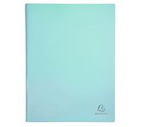 Exacompta - 88560E - 1 Protector de documentos Aquarel - 50 bolsillos de cristal liso - 100 vistas - para A4 - tamaño 24 x 32 cm - cubierta de polipropileno semirrígido - 5 colores pastel aleatorios