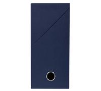 Exacompta 89427E - Caja de transferencia de papel tintado, lomo de 12 cm, tamaño 25,5 x 34 x 12 cm, para archivar carpetas en formato A4, color azul oscuro