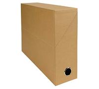 Exacompta 89528E - Caja de transferencia Papel con aspecto tejido, color Habana