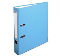 Exacompta - 915412B - 1 archivador de palanca A4 - Lomo de 50 mm - Mecánico de 50 mm - Dimensiones externas: 32 x 29 x 5 cm - Formato de archivo A4 - Color: Azul claro
