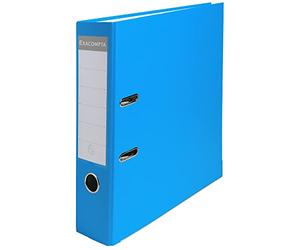 Exacompta 918412B - Archivador de palanca polipropileno, A4, Lomo 80mm, Azul Claro, 1 pieza