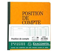 Exacompta 950E - Libro de cuentas, varios colores, 80 páginas