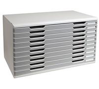 Exacompta A3+ - Modulo con 10 cajones, color gris