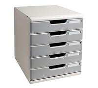 Exacompta A4+ - Modulo con 5 cajones, color gris