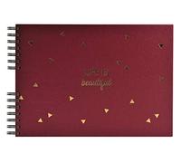 Exacompta 16453E ÁLBUM Foto Life, Cristal, Vida Roja, spiralé - 32 x 22 cm