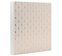 Exacompta - Álbum de fotos NeoDeco - 300 fotos - 60 páginas negras - Formato 29 x 32 cm - Tapa de cartón con papel texturizado blanco con efecto brillante