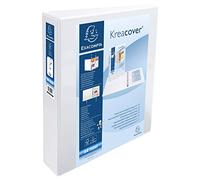 EXACOMPTA - Archivador personalizable rígido con 2 bolsillos KreaCover - 2 anillas en D 40 mm - A4 maxi