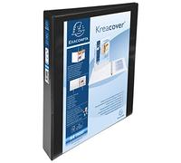 EXACOMPTA - Archivador personalizable rígido con 2 bolsillos KreaCover - 4 anillas en D 30 mm - A4 maxi