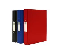 Exacompta Carpeta de anillas A4, lomo de 30 mm, carpeta de documentos, surtido, paquete de 3 carpetas de papelería para papeleo y organización de documentos - 226/0000Z