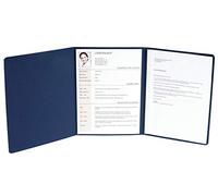 Exacompta carpeta de solicitud (Vertical relieve 3 piezas con 2 rieles de sujeción, Capacidad 30 Hojas de cartón de manila, 400 g Nature Future, DIN A4), color azul