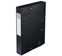 Exacompta Cartobox - Caja de cartón (24 x 32 cm, 10 unidades), negro