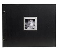 Exacompta Ceremony Álbum Foto con Tornillo, Cubierta de Papel, Negro, 37.20x29.80x2.70 cm