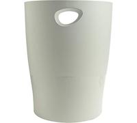 Papelera plastico exacompta ecoblack gris 15 litros