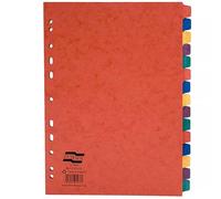 Exacompta Europa 223/1022 - Separadores (A4, 15 piezas, 8 unidades), color liso