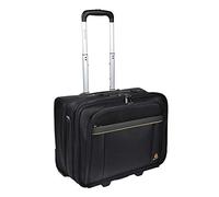 Exacompta Maletín para portátil Exactive hasta 15,6" con ruedas y asa telescópica Negro 450x255x395