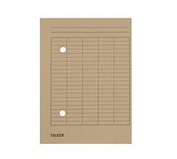 Exacompta FALKEN Ref 80001571001F - Archivadores de circulación, A4, 210 x 297 mm, papel manila reciclado de 250 g/m², 2 agujeros, 100 unidades, color gris