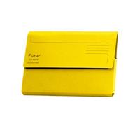 Exacompta Forever - Carteras para documentos, perfectas para guardar documentos, cartón reciclado de 290 g/m², tamaño 34,5 x 24,5 cm, tamaño A4/folio, amarillo, paquete de 25 unidades.