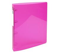 Exacompta Iderama 51771e archivador de polipropileno transparente (4 anillos de 3 cm ancho de 4 cm 32 x 26,8 cm) protectora, color Rose