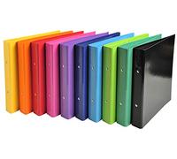 Exacompta Iderama - Archivador de Anillas, colores Surtidos. A5, Paquete de 10 unidades