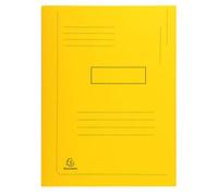 Exacompta Jura - Subcarpetas cartulina con 2 solapas, 50 unidades, A4, color amarillo