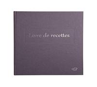 EXACOMPTA Le Dauphin 207202D - Libro de Recetas de Cocina para Exterior y Parte Trasera de Lona (22 x 17 cm), Color Morado