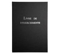 EXACOMPTA Le Dauphin 39124D - Libro de Agradecimiento para Exterior y Lomo de Lona, Formato Vertical, A4, tamaño 29,7 x 21 cm, título Plateado, 96 páginas Blancas, Color Negro