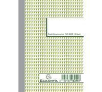 Exacompta Libro de pedidos, 14,8 x 10,5 cm, vertical, copia duplicada sin carbono, 50 páginas (impreso en francés)