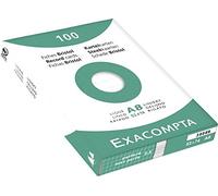 Exacompta Lined tarjeta, color blanco 55 x 74 mm