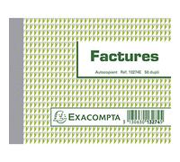 Exacompta, Manifolds Factures, 50 hojas autocopiants - bajo película