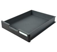 Exacompta Modulodoc Ecoblack - Cajón con frontal y porta-etiqueta, 56 mm, color negro