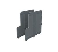 Exacompta Modulodoc Ecoblack - Pack de 2 separadores, color gris oscuro
