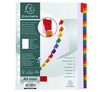 Exacompta Nature Future - Separadores numéricos (31 pestañas plastificadas), color blanco