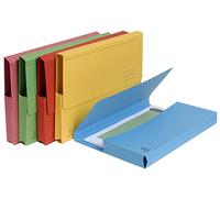 Exacompta Paquete de 10 maletines Forever 46970E, con tapa de sellado (cartón reciclado de 290 g/m², para DIN A4, 24,5 x 32,5 cm), 1 paquete, varios colores