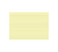 Exacompta - Ref. 10828SE - Caja de 10 paquetes de 100 fichas bristol con líneas no perforadas - en película - formato 148 x 210 mm - color amarillo