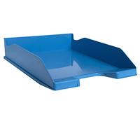 Exacompta - Ref. 113283D Combo Midi Bee Blue - Juego de 6 cestas de Correo para Documentos en Formato A4+, Dimensiones útiles 34 x 25 x 6,5 cm, Color Turquesa