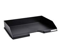 Exacompta - Ref. 11714D - Juego de 8 cestas de Correo Combo Italiano - Dimensiones 25,5 x 36,5 x 6,5 cm - Certificado Angel Bleu - Color Negro - Capacidad 500 Hojas