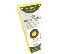 Exacompta - Ref. 13525E - Caja de 6 paquetes de 100 conectores intercalares trapezoidales lisos perforados Forever - 105 x 240 mm - Amarillo
