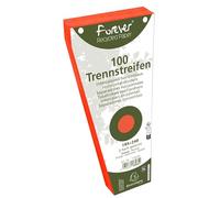 Exacompta - Ref. 13565E - Caja de 6 paquetes de 100 conectores intercalares trapezoidales lisos perforados Forever - 105 x 240 mm - Naranja