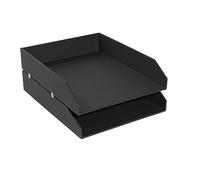 Exacompta - Ref. 14601E - 1 Juego de 2 cestas de Correo OfficeByMe - Negro