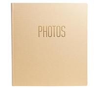 Exacompta - Ref. 15602E Office by Me - Álbum de fotos (300 fotos), 60 páginas negras, formato 29 x 32 cm, cubierta de papel efecto textil, color beige