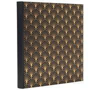 Exacompta - Ref. 16095E NeoDeco - Álbum de fotos para libro (300 fotos, 60 páginas negras, formato 29 x 32 cm), cubierta de cartón recubierta de papel texturizado negro con efecto brillante
