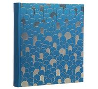 Exacompta - Ref. 16096E NeoDeco - Álbum de fotos para libro (300 fotos, 60 páginas negras, formato 29 x 32 cm), cubierta de cartón recubierta de papel texturizado azul con efecto brillante