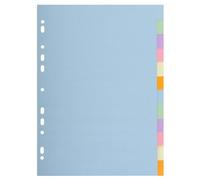 Exacompta - Ref. 1612E - Caja de 25 separadores en tarjeta pastel reciclada 170 g/m2 con 12 pestañas neutras - Tamaño A4 - Dimensiones 22,5 x 29,7 cm - Forever