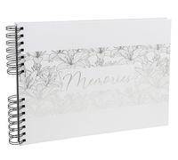 Exacompta - Ref. 16492E - Álbum de fotos con encuadernación en espiral TITANE - 50 páginas negras - 150 fotos - formato 32 x 22 cm - Cubierta de papel laminado suave - Titane Coco