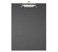 Exacompta - Ref. 17291E - Caja de 10 soportes de clip de cartón reenvuelto papel recubierto con pinza y sistema de fijación de pared, 23 x 32 cm para documento A4, color negro
