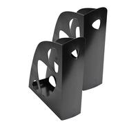 Exacompta - Ref. 181014NSD - Juego de 2 revisteros ECOMAG Ecoblack, revistero económico, catálogos, revistas, almacenamiento para documentos A4 y A4+ - Ancho 7,7 cm - Negro