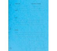 Exacompta - Ref. 220102E - Caja de 5 paquetes de 25 carpetas de alejamiento "Par/Contra" - en tarjeta brillante - Medidas 25 x 32 cm para documentos en formato A4 - color turquesa