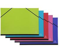 Exacompta - Ref. 25729E - 1 caja de dibujo Iderama - con gomas - interior papel blanco - respaldo lienzo - dimensiones 32 x 45 cm - tamaño A3 (297 x 420 mm) - colores aleatorios
