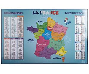 EXACOMPTA - Ref. 29791E - 1 escritorio de cartón rígido rebobinado - Dverso y reverso de PVC para soportar el uso diario - Formato 37,5 x 57,5 cm - visual Francia - Se entrega plano