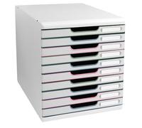 Exacompta - Ref. 302303D - Modulo A4 Autentik - Módulo de clasificación 10 cajones cerrados para documentos A4+ - Dimensiones exteriores: Prof. 35 x 28,8 x 32 cm de ancho